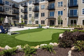 Putting green & bags